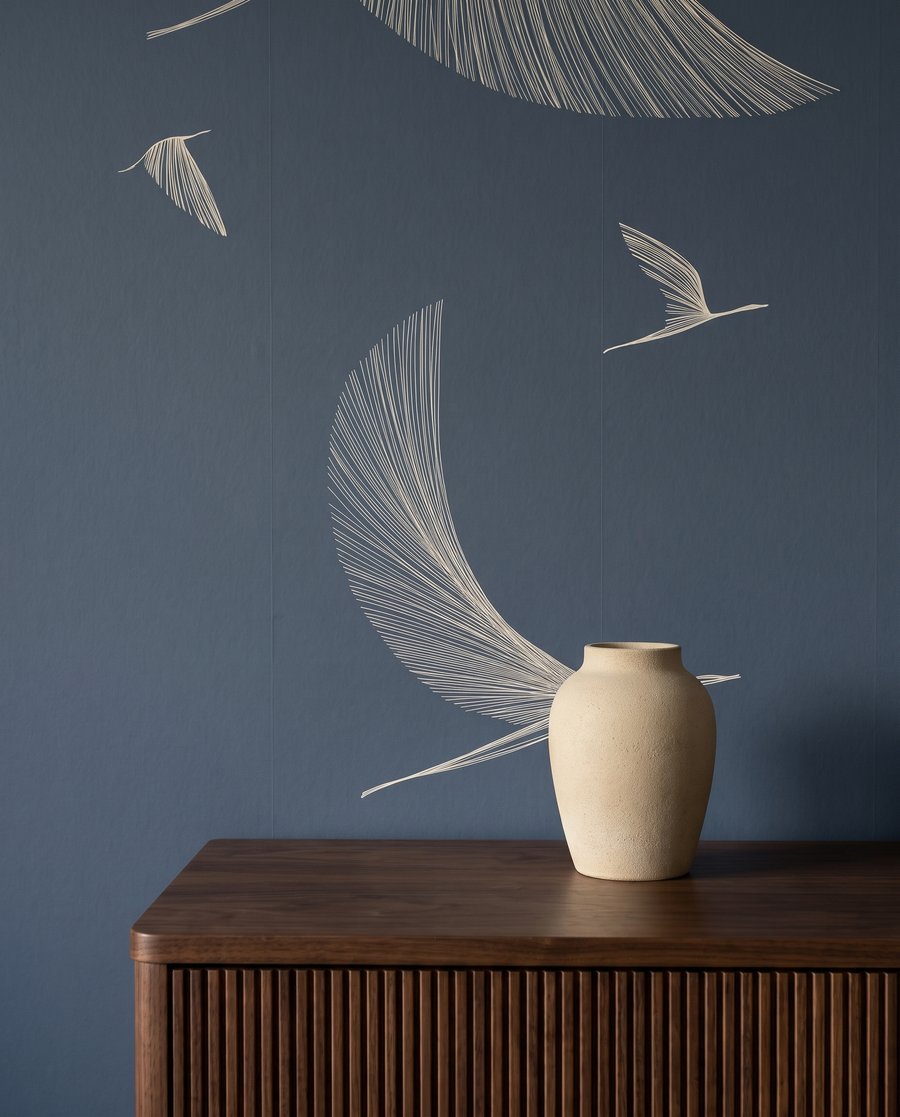 Birds in Flight — detail