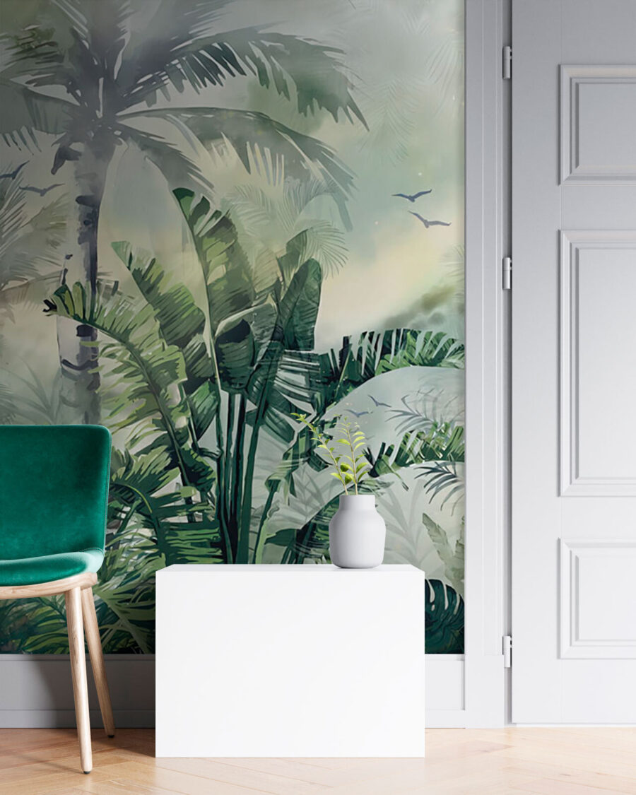 Tropical Morning Mist in an interior