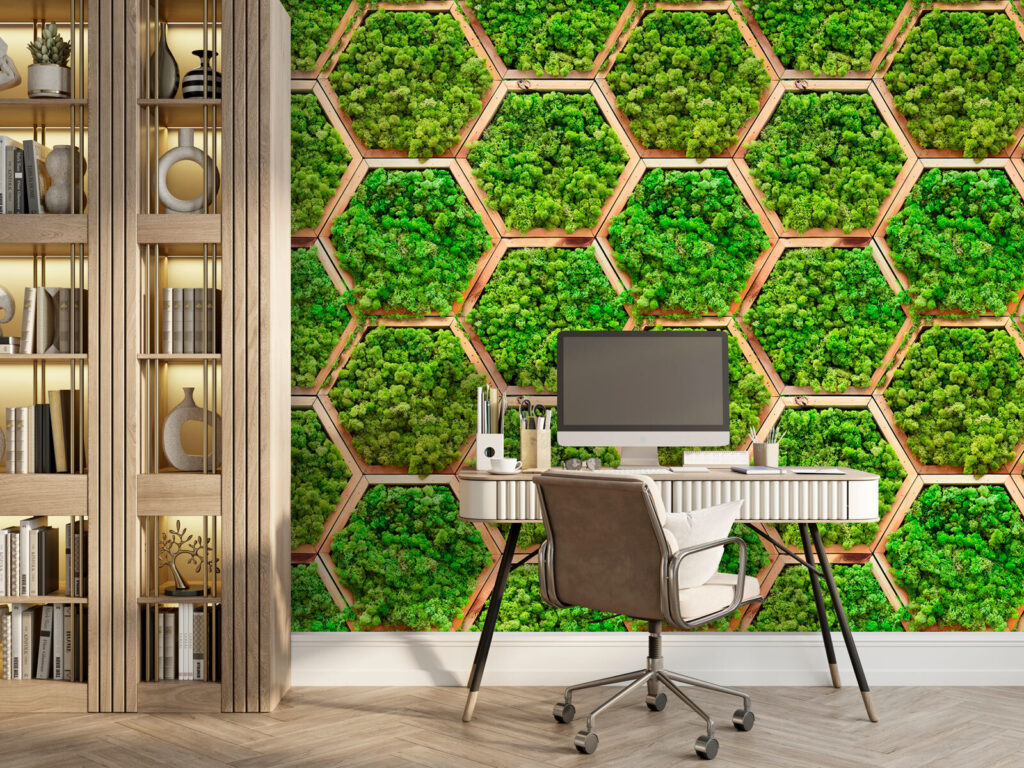 Living Honeycomb in an interior