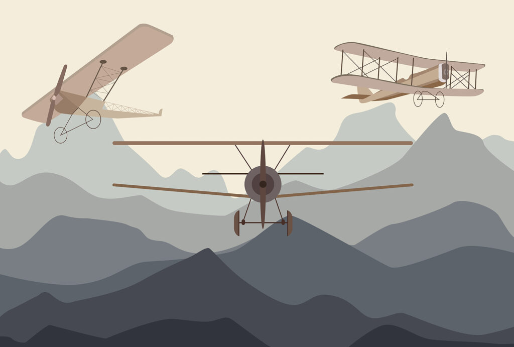 Planes Above the Mountains — full design