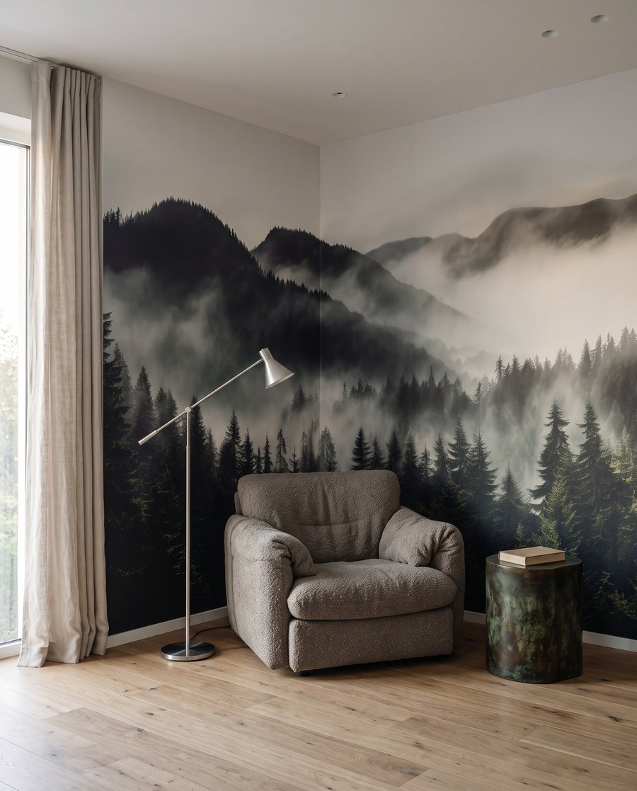 Misty Peaks in an interior
