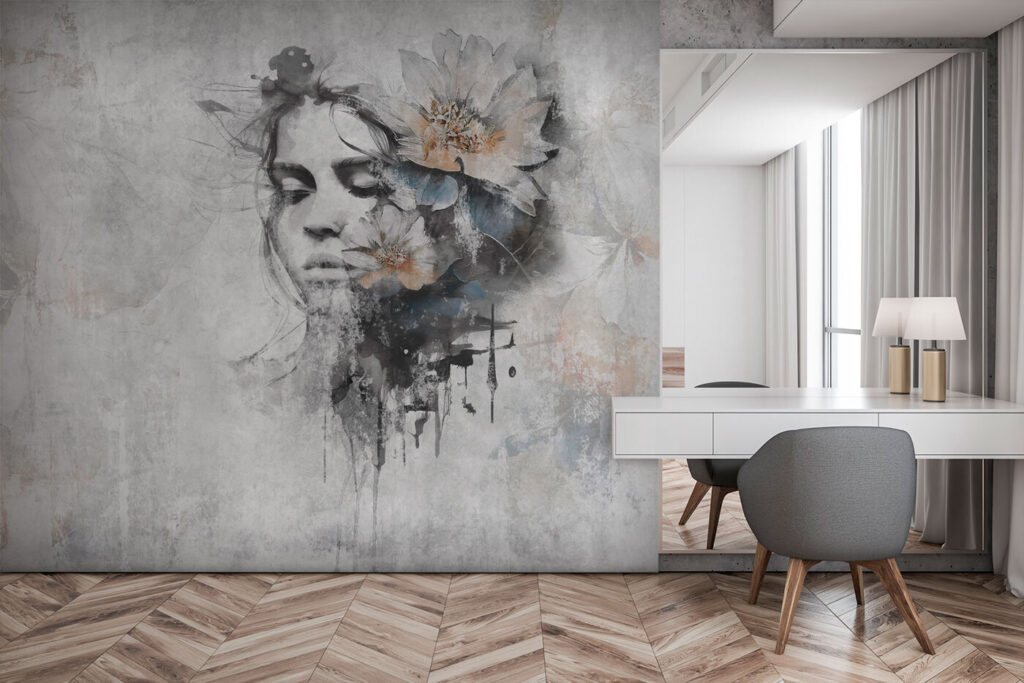 Flower Portrait in an interior