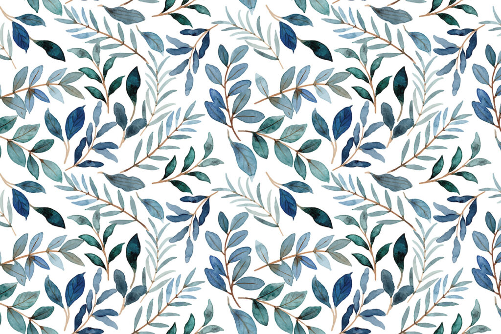 Leafy Branch Pattern — full design