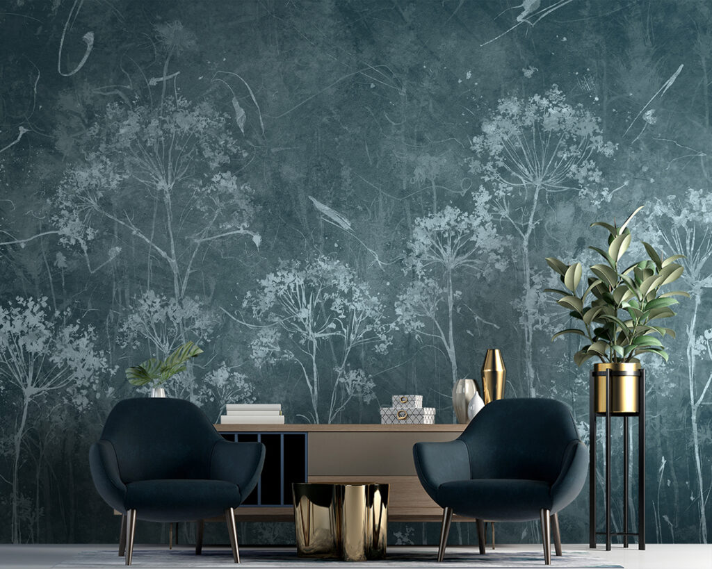 White wildflowers in mist — interior 4