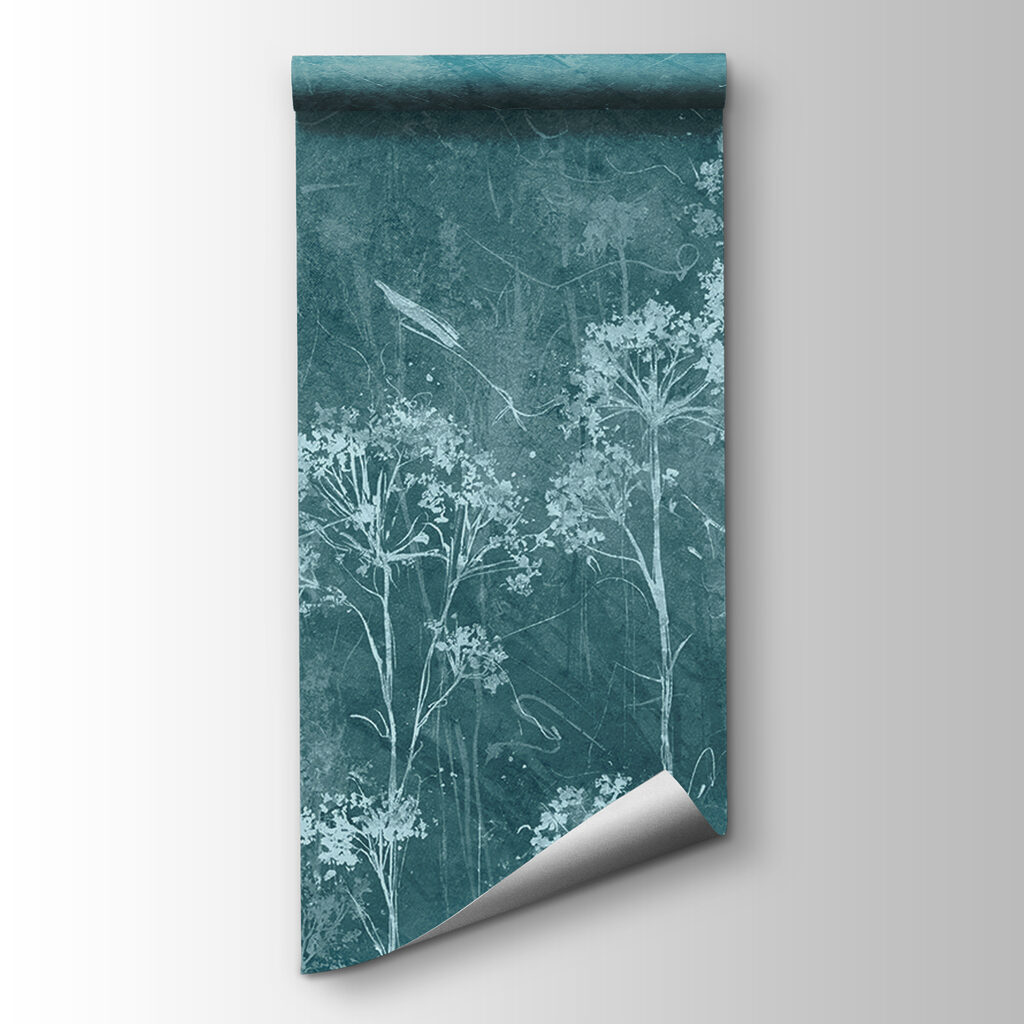 White wildflowers in mist — product view
