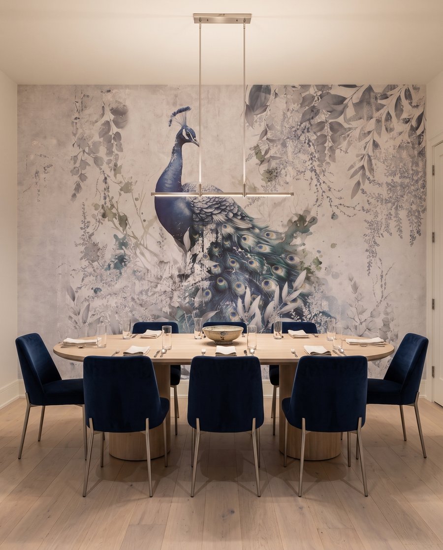 Peacock in the Garden — interior 5