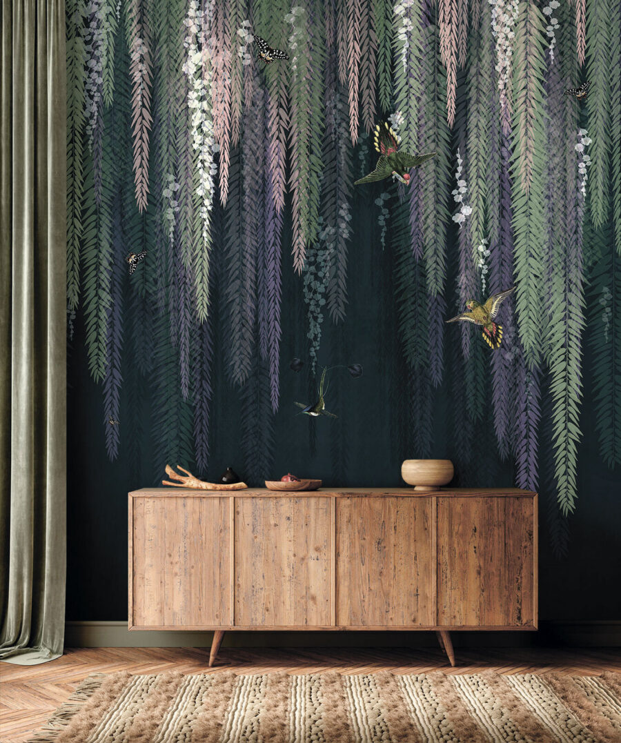 Hummingbird Curtain in an interior