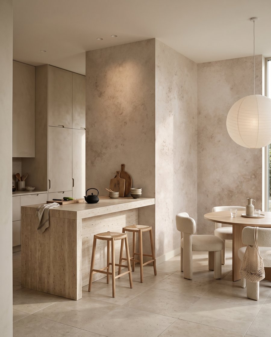 Soft Plaster in an interior