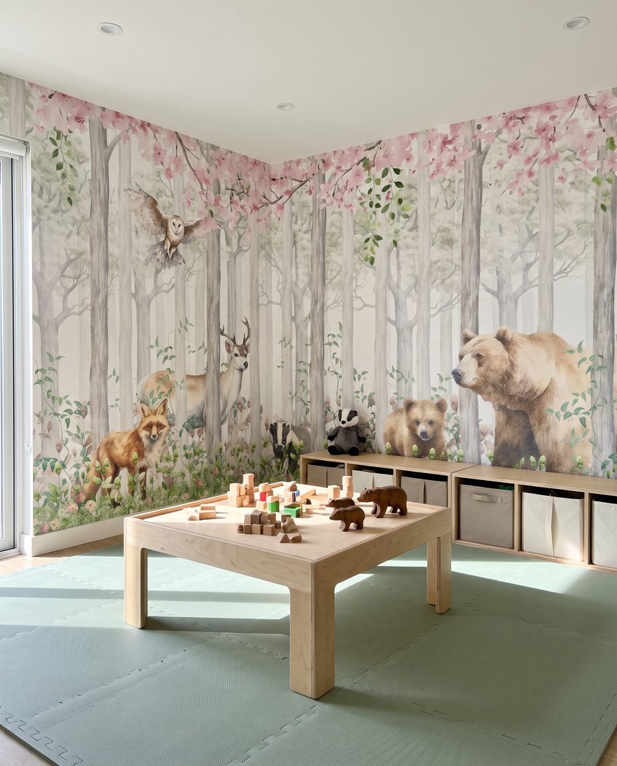 Woodland Companions in an interior