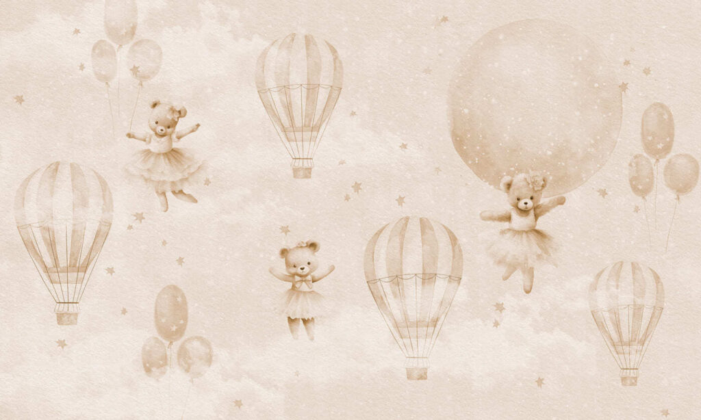 Teddy Balloon Trip — full design