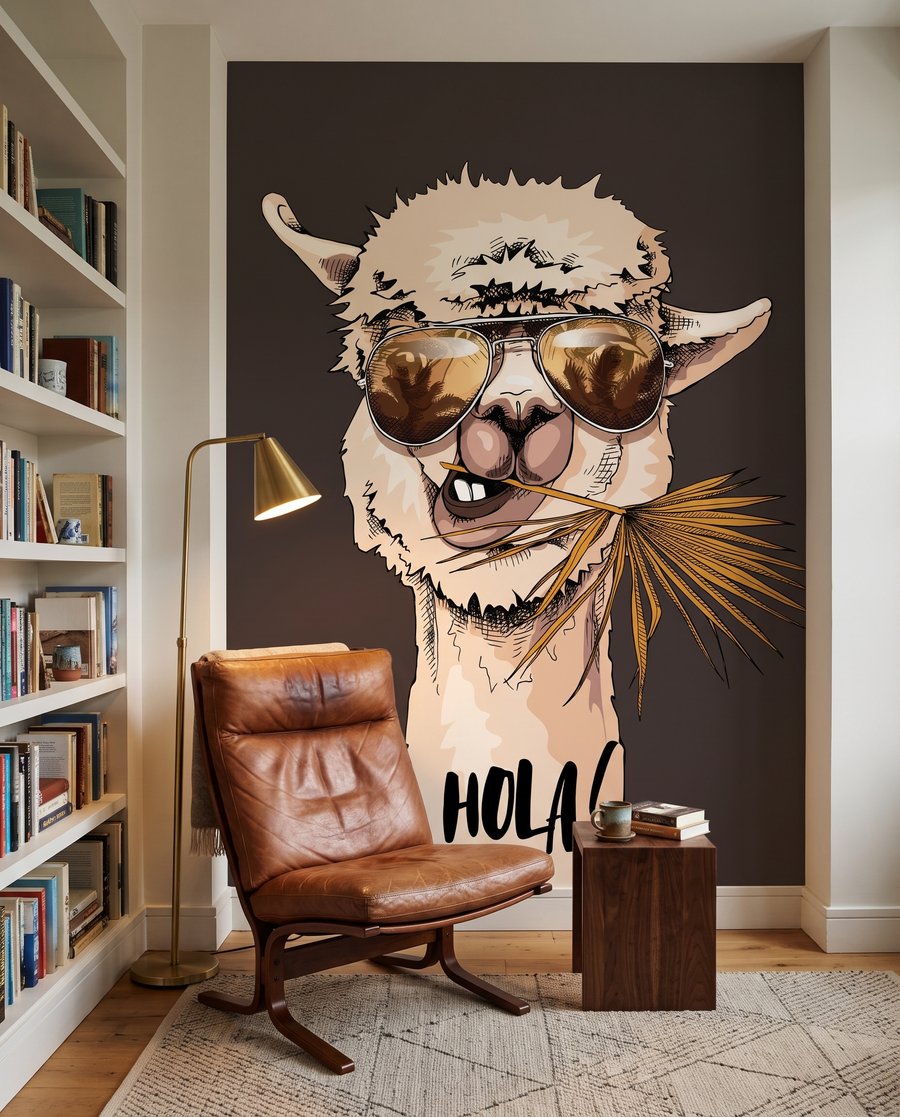 Llama in Shades — interior 1