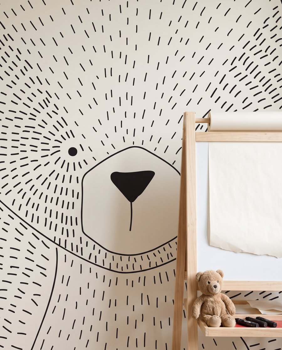 Bear and Little Friend — detail