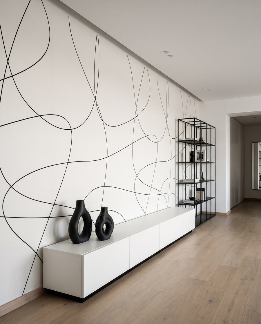 Lines at Play in an interior
