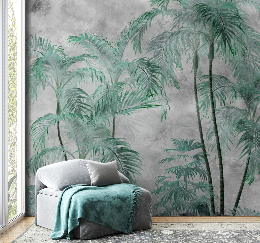 Palm Grove Etching — interior 1
