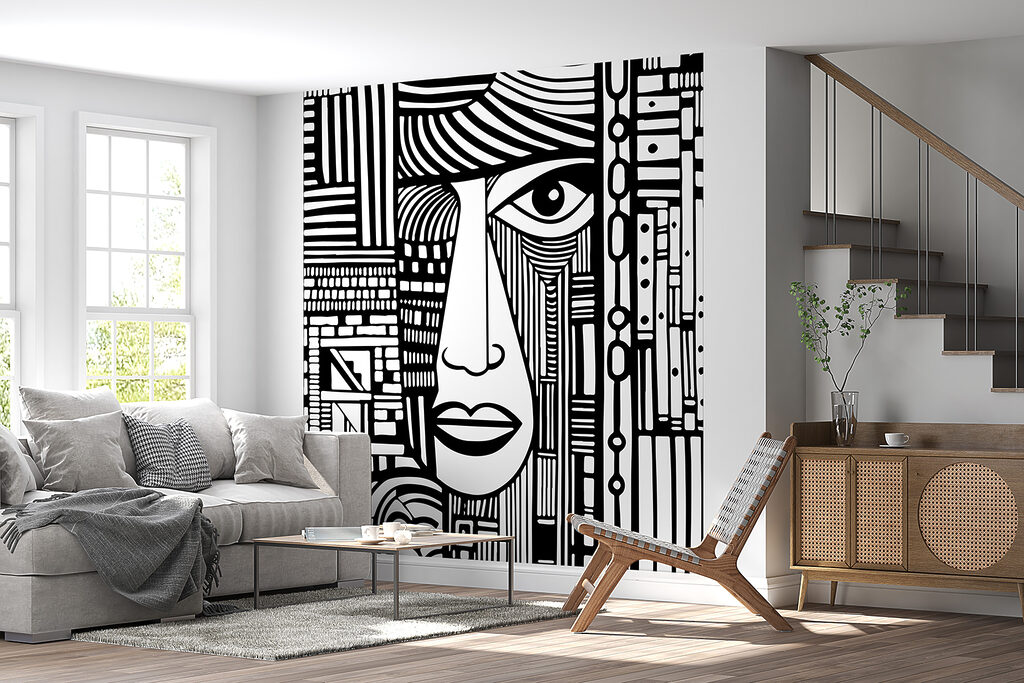 Face between vertical lines — interior 4