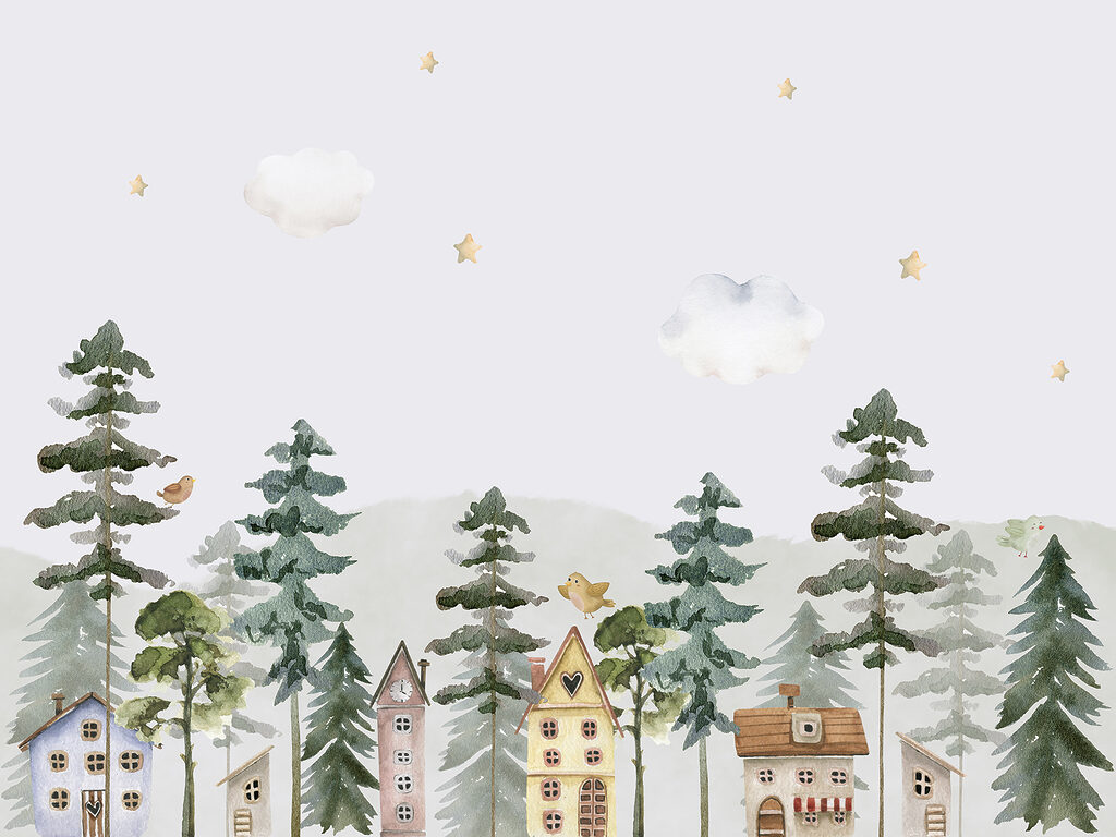 Village Under Stars — full design
