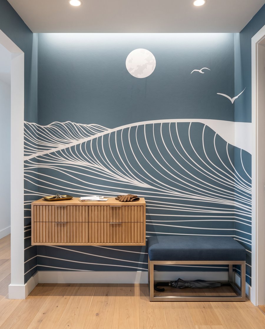 Waves in Fine Lines — interior 1