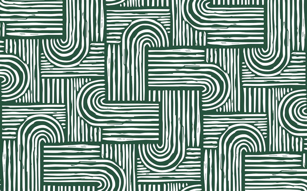 Fine curved lines — full design