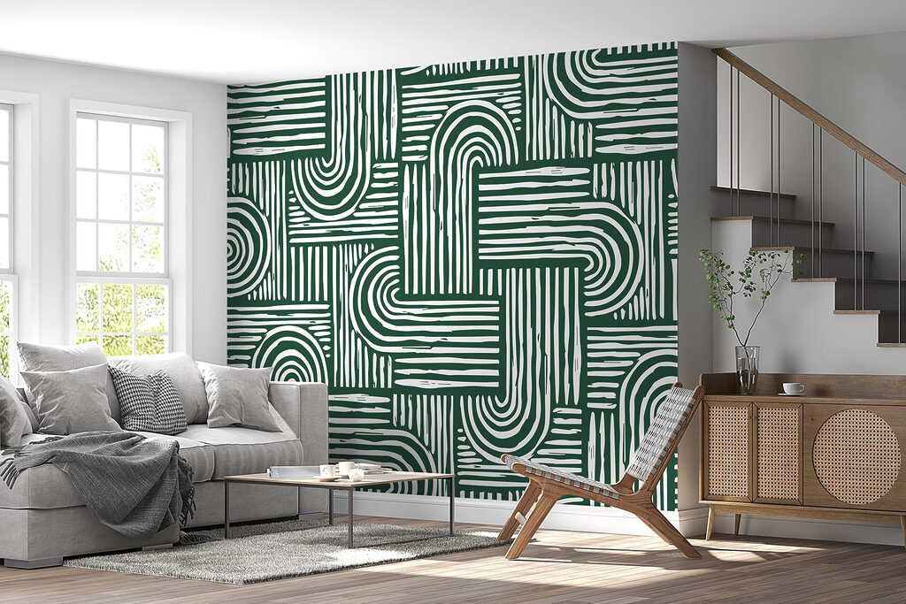 Fine curved lines — interior 3