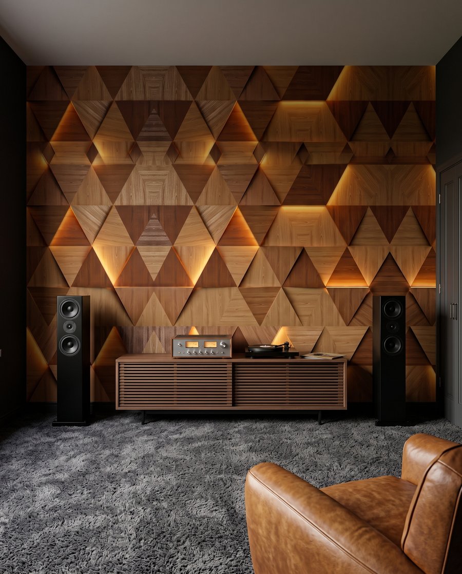 Folded Geometry in an interior