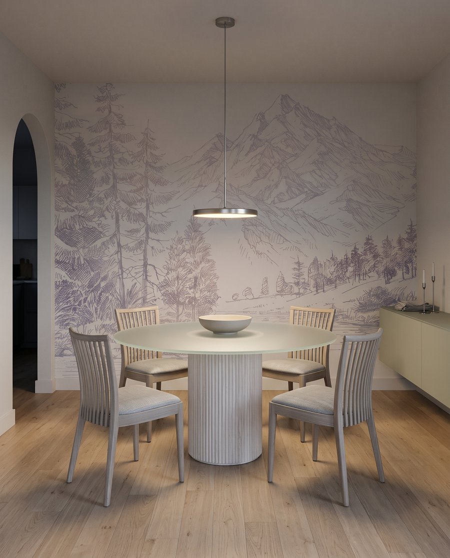 Woodland River Sketch — interior 7