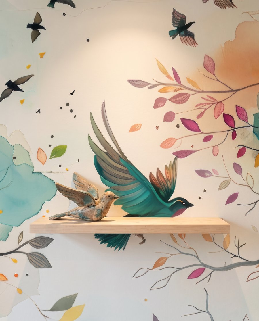 Birdsong Branches in an interior