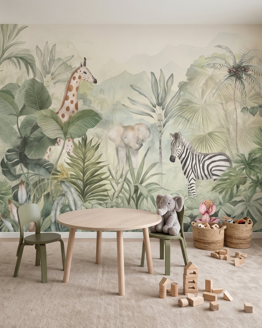 Among the Palms in an interior