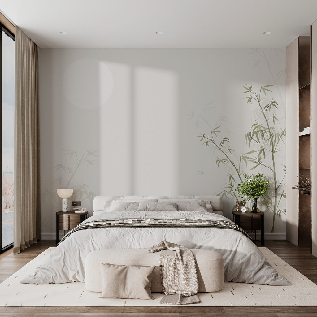 Bamboo and Sun in an interior