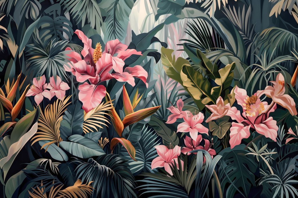 Tropical Bloom — full design