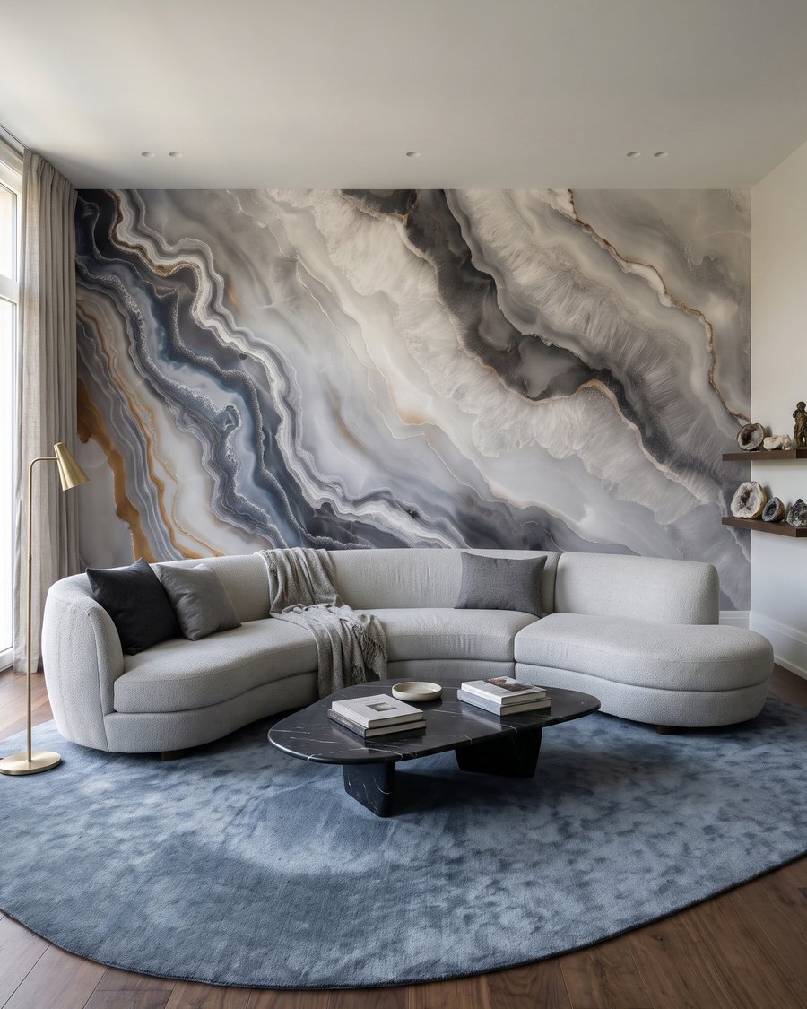 Banded Stone in an interior