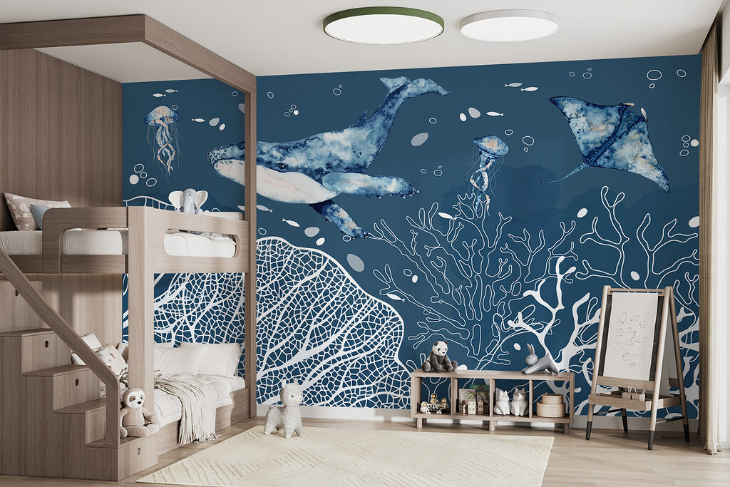 Whale and Rays — interior 2
