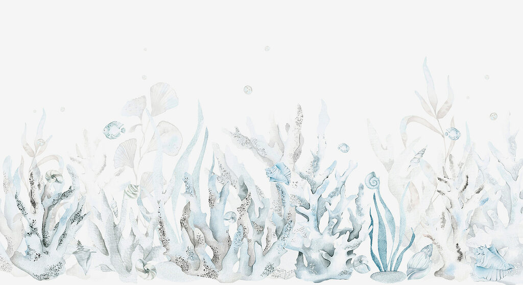 Coral in Watercolour — full design
