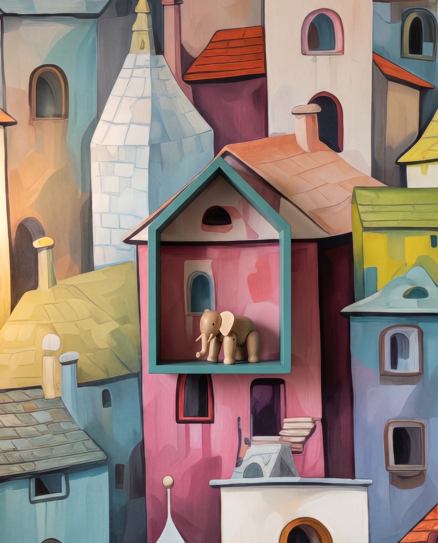 Little Colourful Town — detail