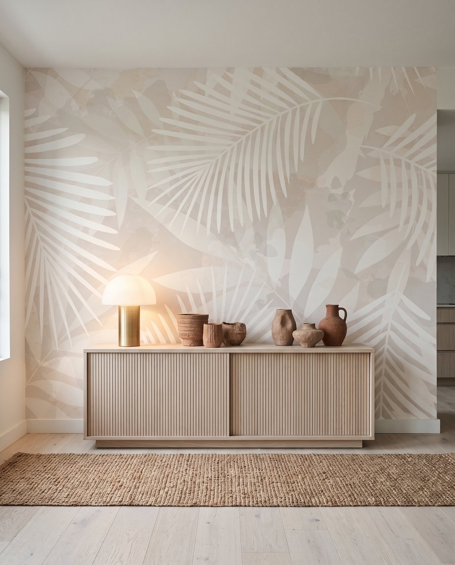 Palm Silhouette in an interior