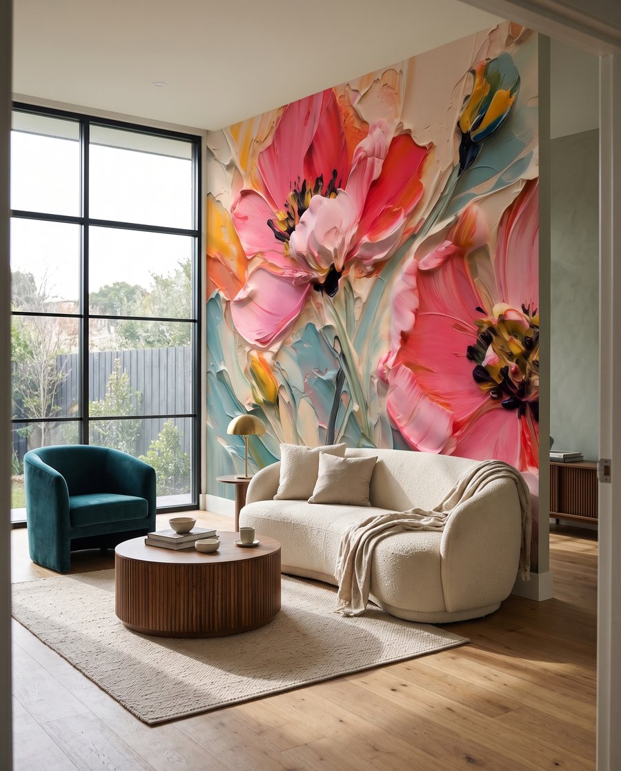 Wildflower Brushwork in an interior