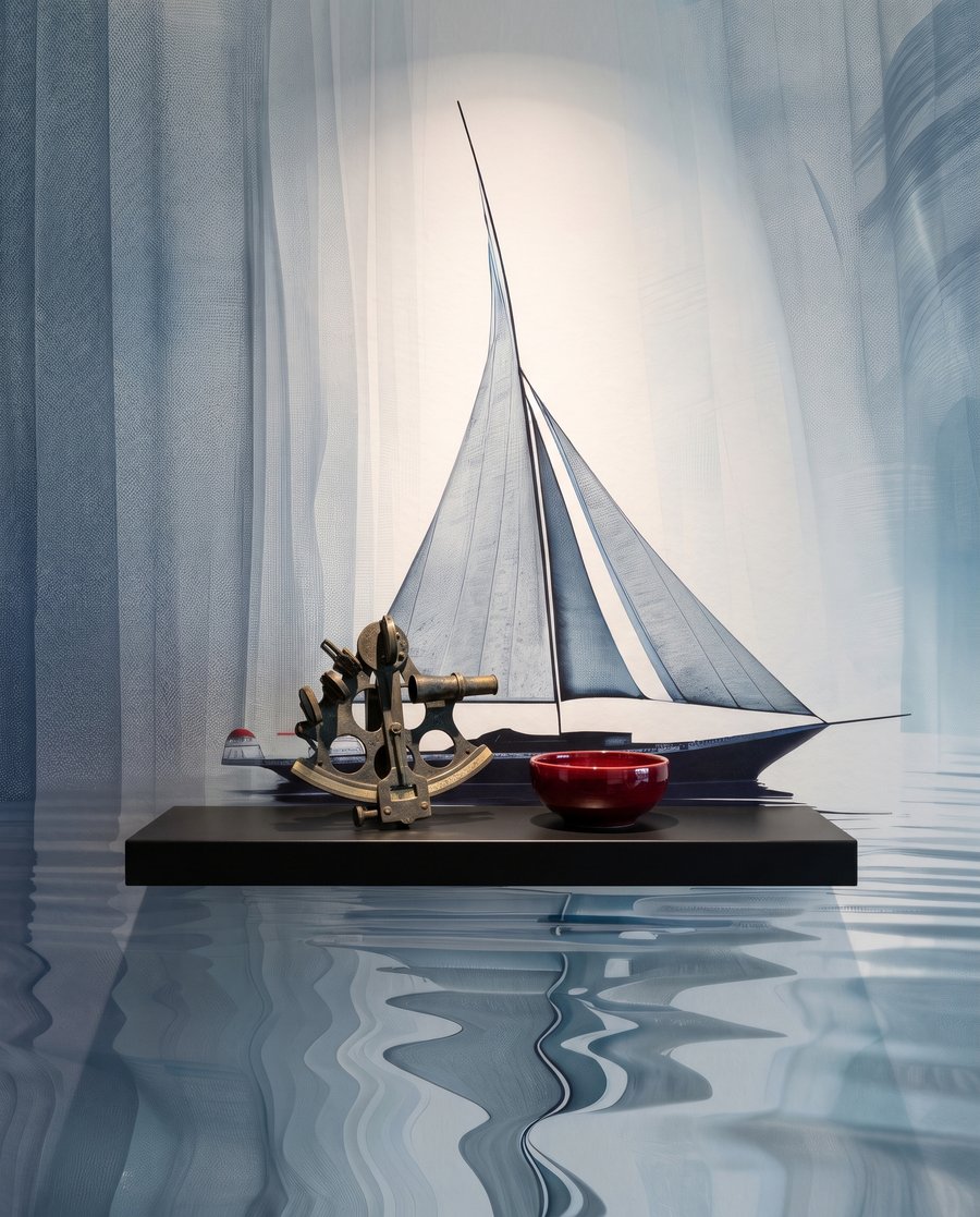 Sailing Through Light — detail