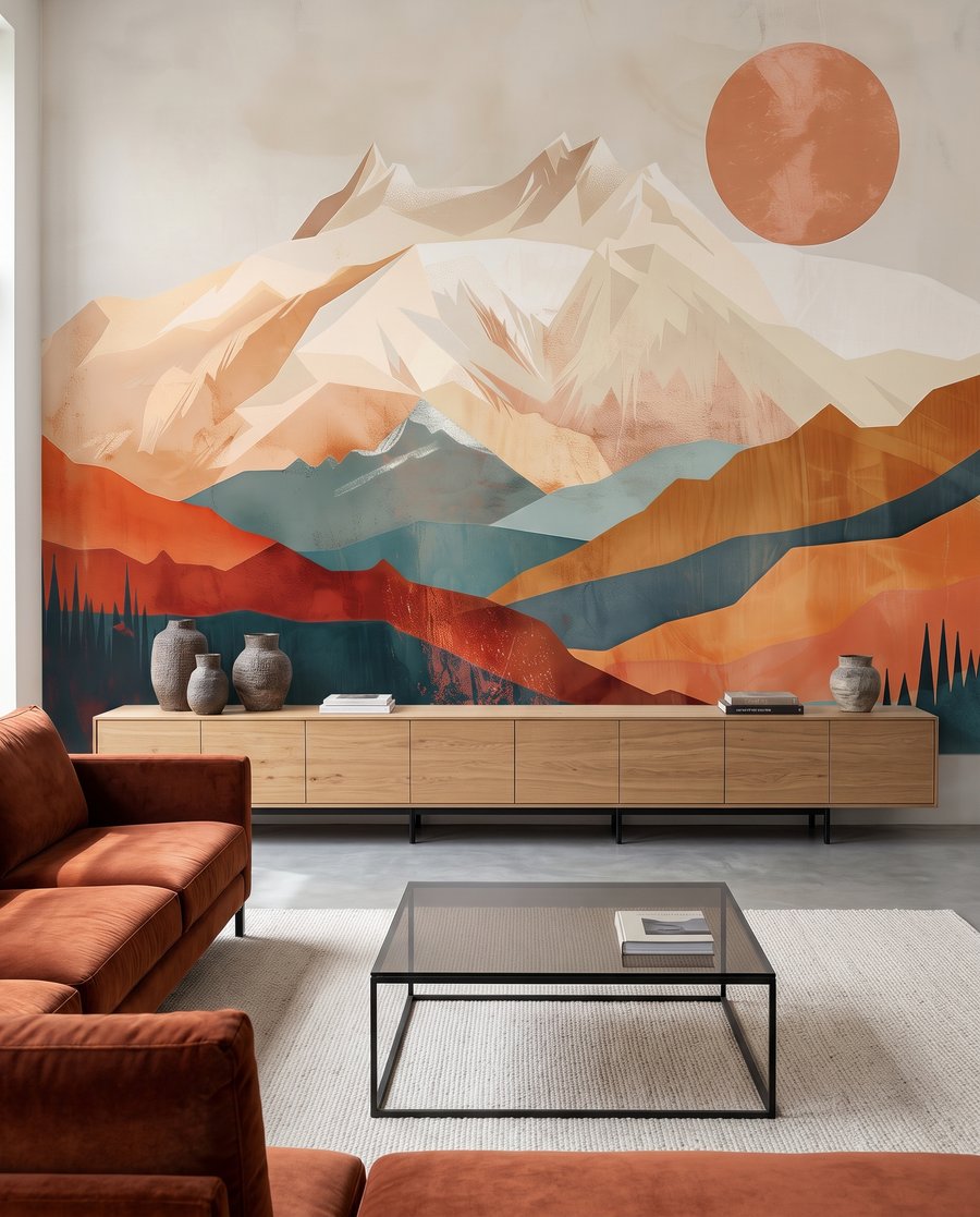 Mountain Sun in an interior