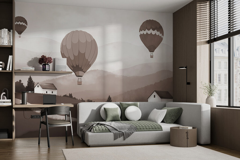Balloons Above the Village — interior 1
