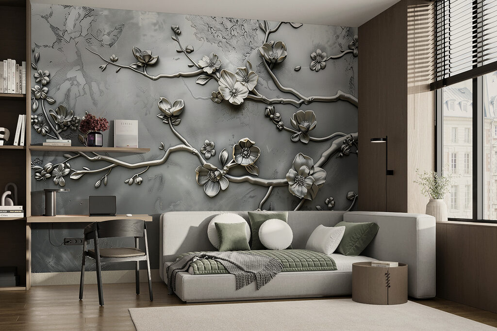 Blossom Branch Relief in an interior
