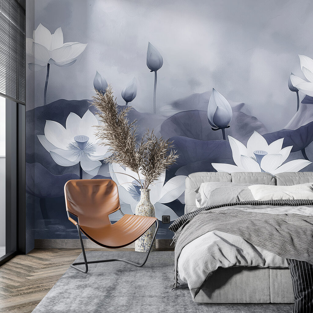 Lotus on Still Water in an interior