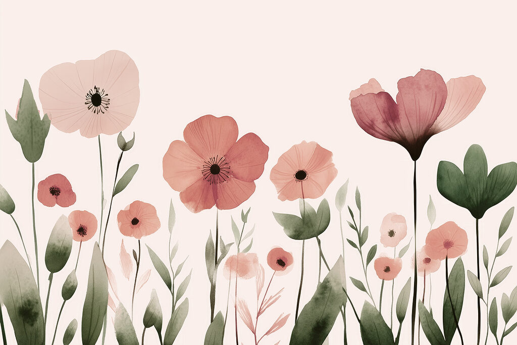 Poppies Standing Tall — full design
