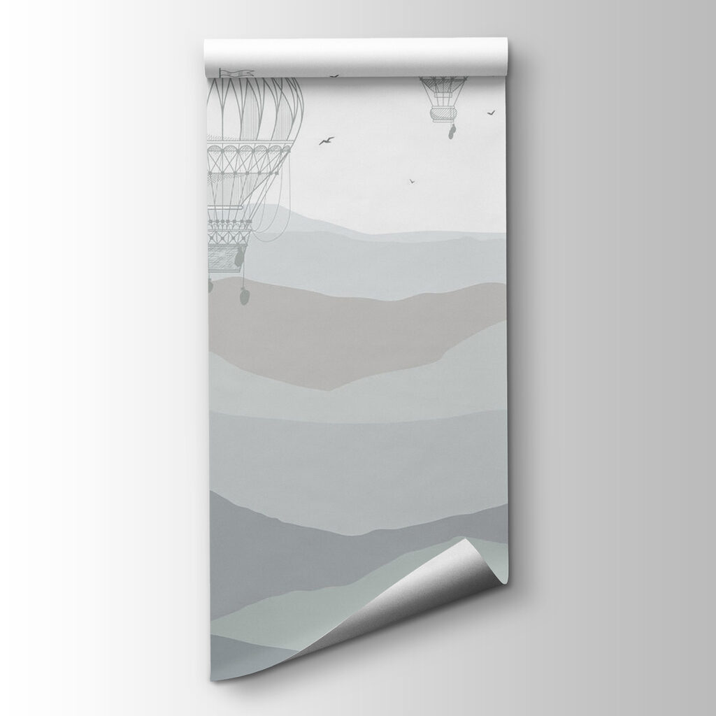 Balloons Above Rolling Hills — product view