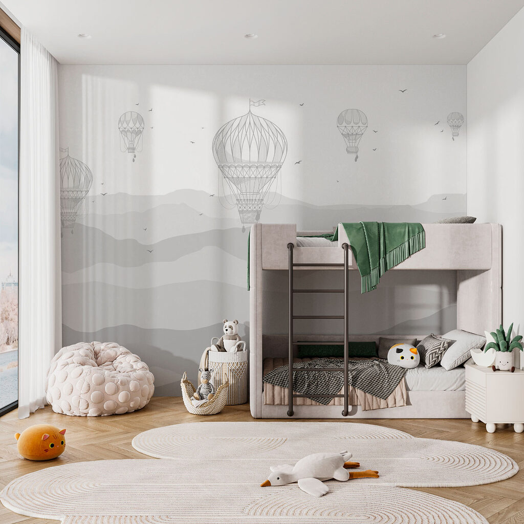 Balloons Above Rolling Hills — interior 2