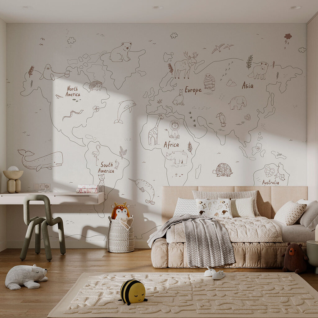 Animal Atlas in Outline in an interior