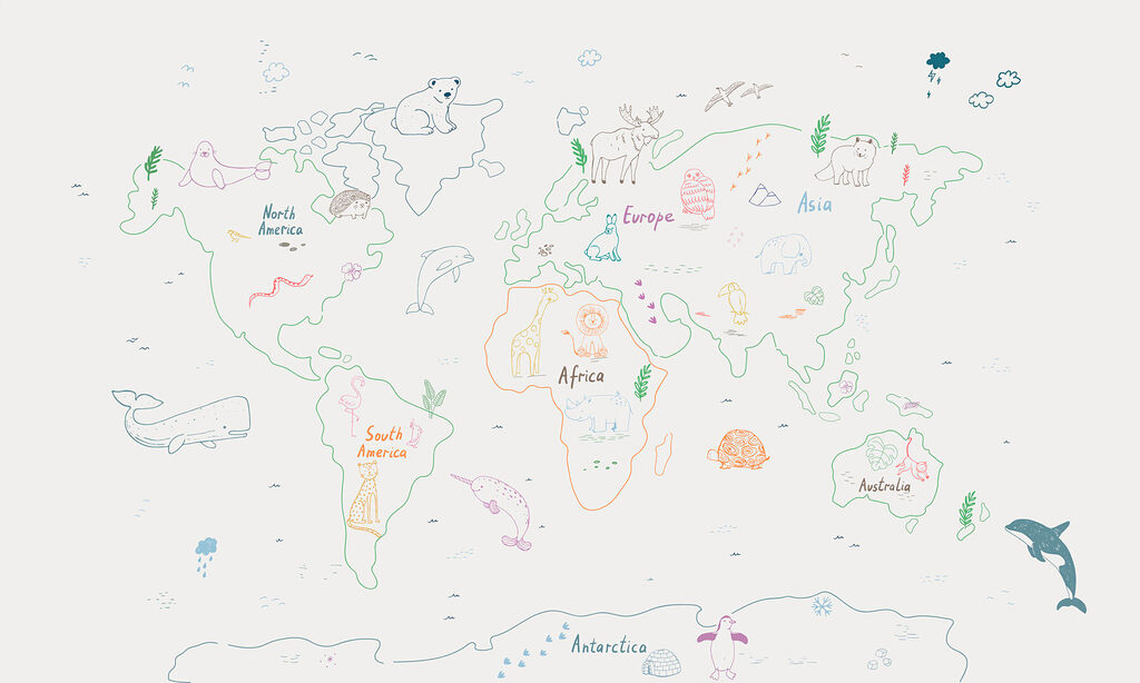 Animal Atlas in Outline — full design