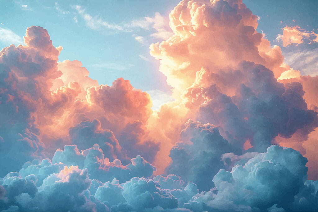 Clouds at Golden Hour — full design