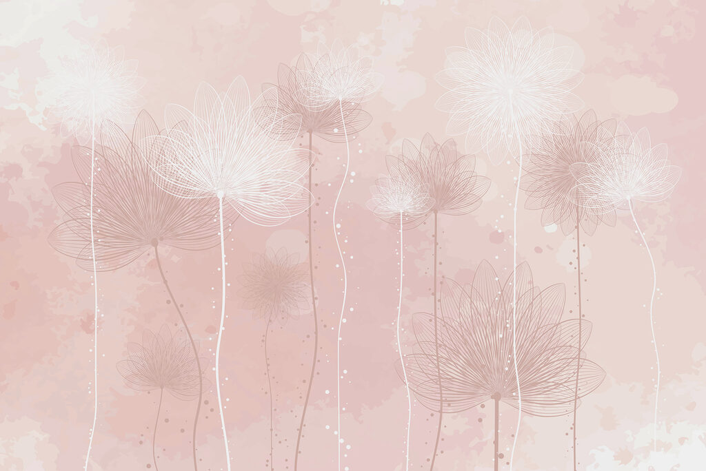 Faint Flower Stems — full design