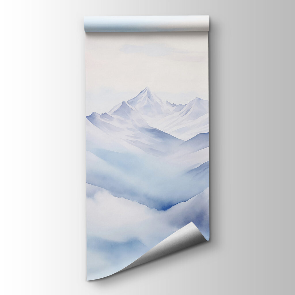 Cloud sea below peaks — product view