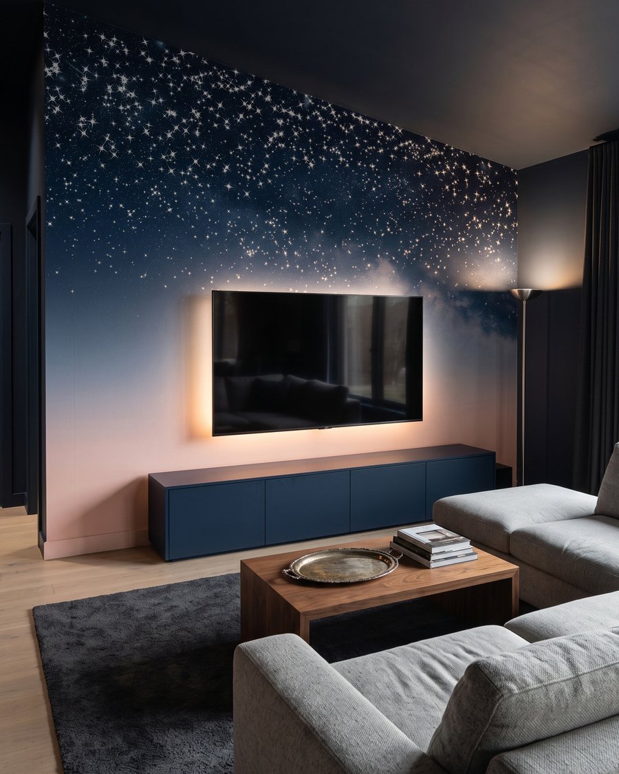 Stars at Dusk in an interior