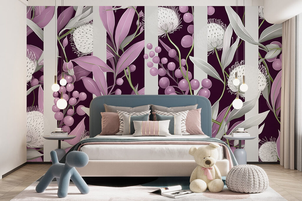 Botanical Stripe Pattern — interior 4